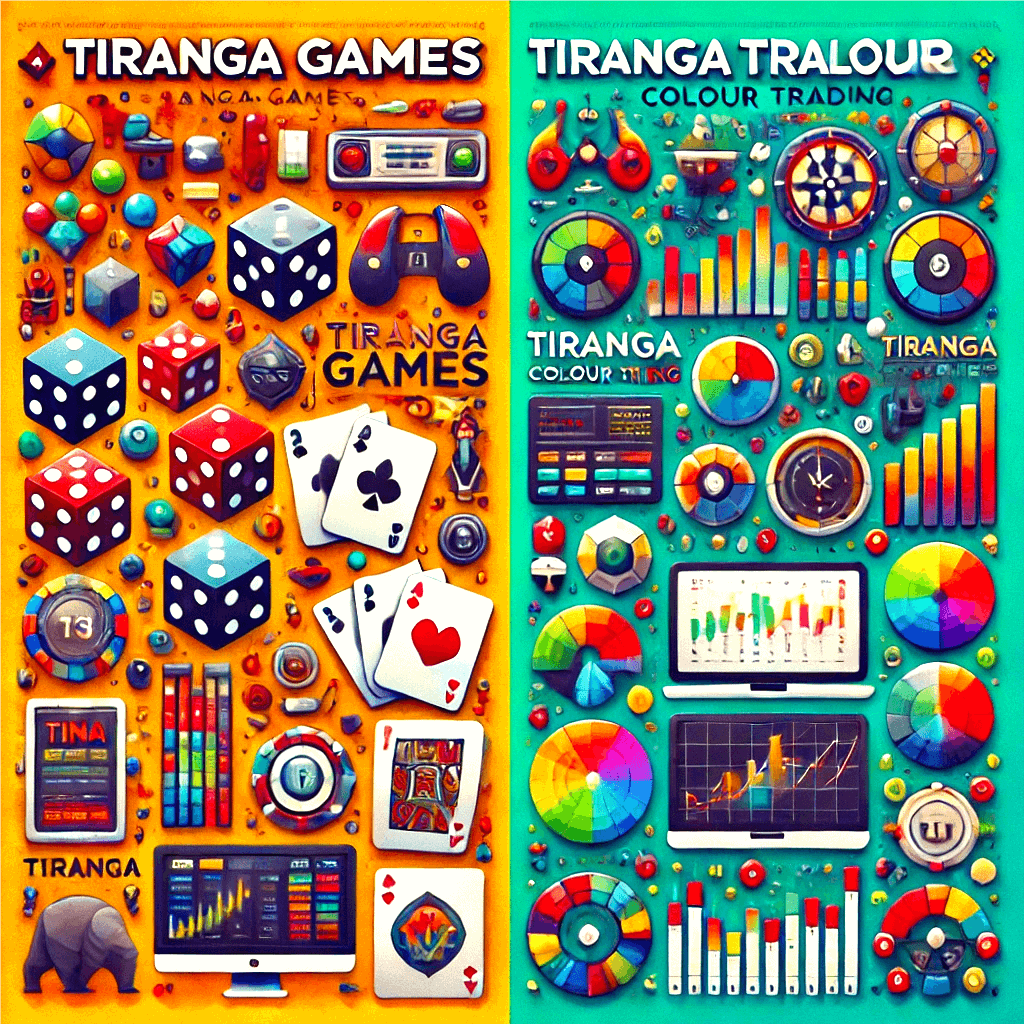 Tiranga Games focuses on gaming entertainment, while Tiranga Colour Trading revolves around simplified market speculation and financial trading.